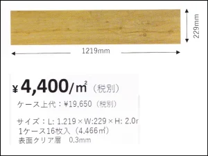 KUNSTWERKの規格と値段