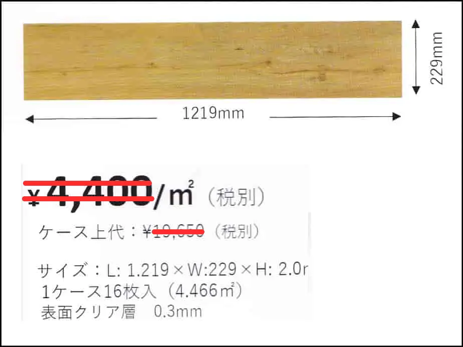 KUNSTWERKの規格と値段